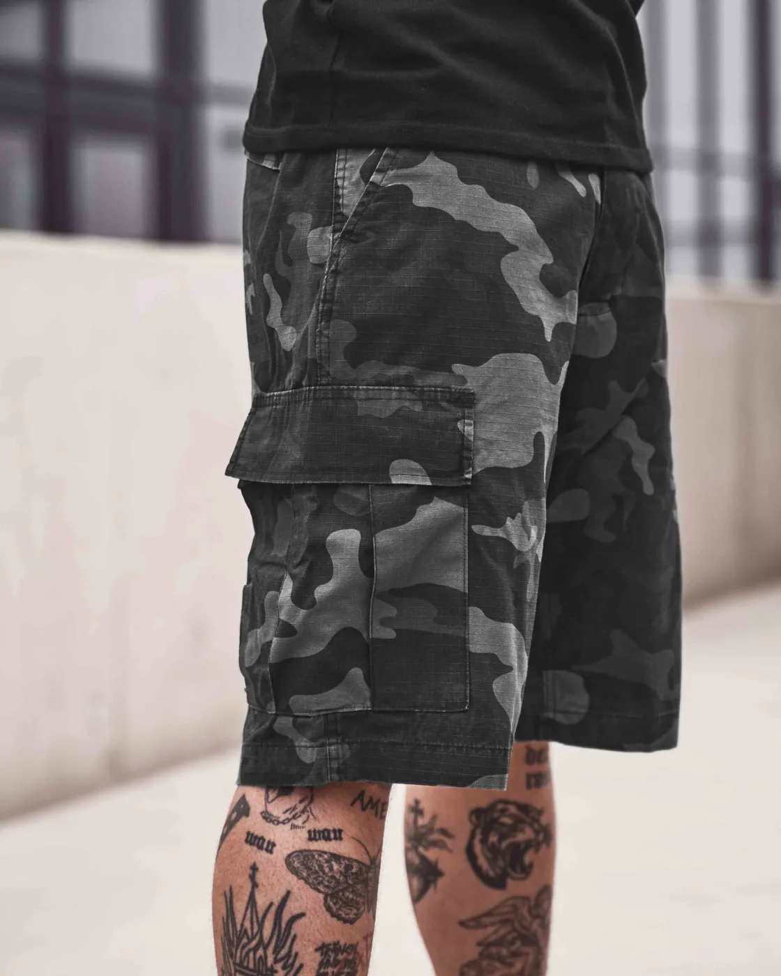 BDU Ripstop reisitaskushortsit - Harmaa Shortsit