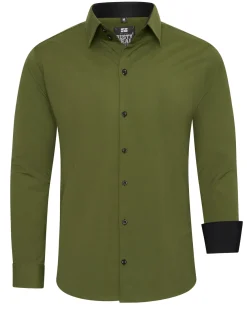 Clearance Beales kauluspaita - Khaki/Musta Kauluspaidat