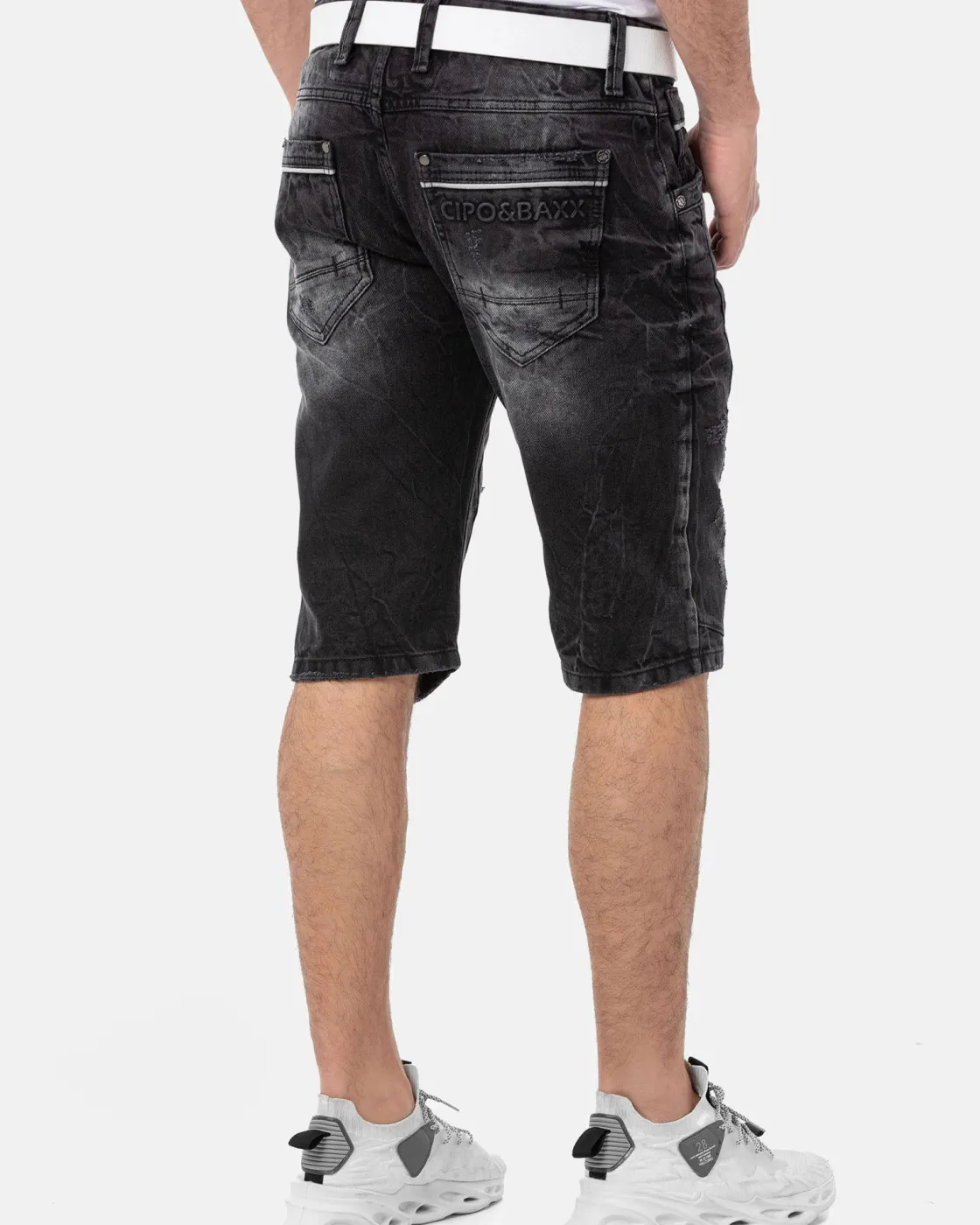 CK288 Bruce farkkushortsit - Mustat Shortsit