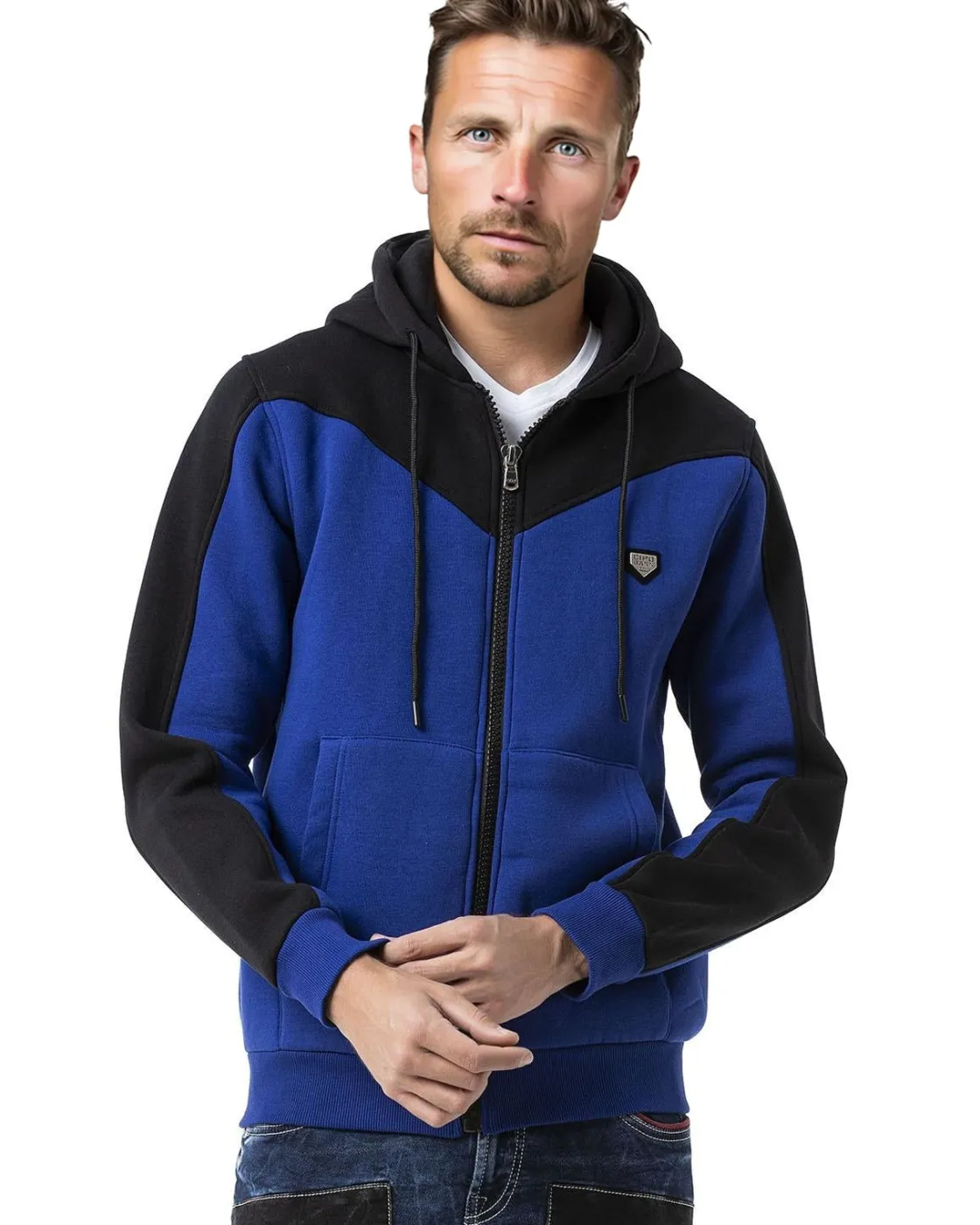 Discount CL580 Rhett Vetoketjuhuppari - Sininen Hupparit & Colleget