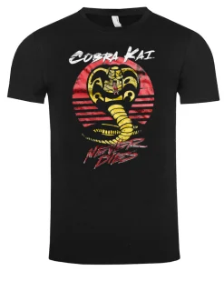 New Cobra Kai Never Dies t-paita - Musta T-Paidat|Bändi- & Leffatuotteet