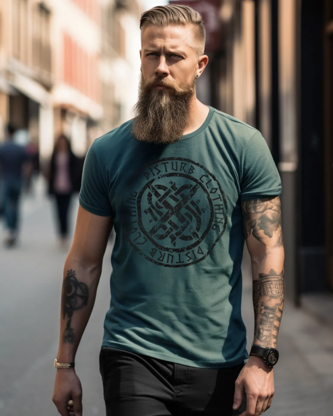 Online Disturb Viking t-paita T-Paidat
