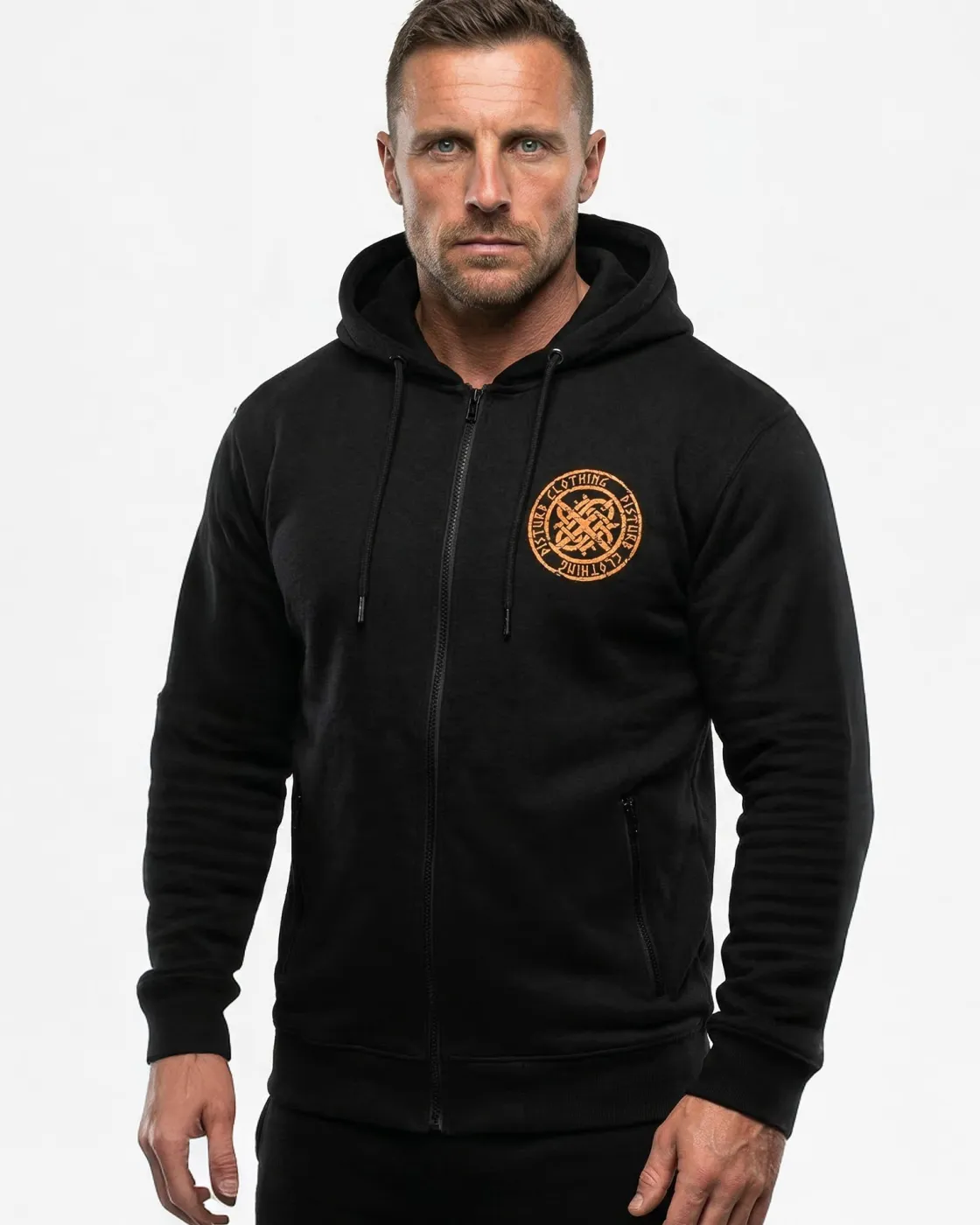 Clearance Disturb Viking vetoketjuhuppari - Musta Hupparit & Colleget