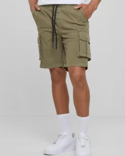 Outlet Drawstring reisitaskushortsit - Vihreä Shortsit