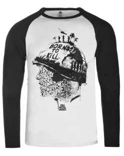 Sale Full Metal Jacket raglan pitkähihainen - Valkoinen/Musta Pitkähihaiset
