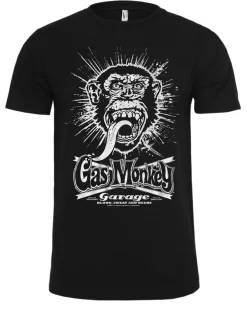 Outlet Gas Monkey Explosion t-paita - Musta T-Paidat|Bändi- & Leffatuotteet