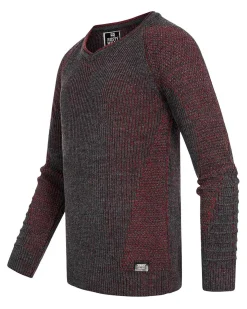 Outlet Gideon neulepaita- Tumman/Punainen Neuleet