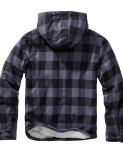 Sale Hupullinen flanellitakki - Musta/ Takit