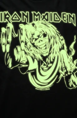 New Iron Maiden Eddy Glow t-paita - Musta T-Paidat|Bändi- & Leffatuotteet