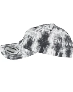 Hot Low profile tie dye lippis - Musta/Valkoinen Päähineet