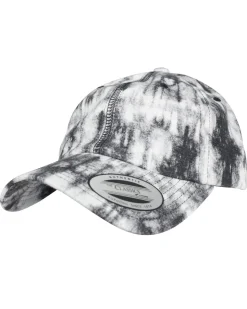 Hot Low profile tie dye lippis - Musta/Valkoinen Päähineet