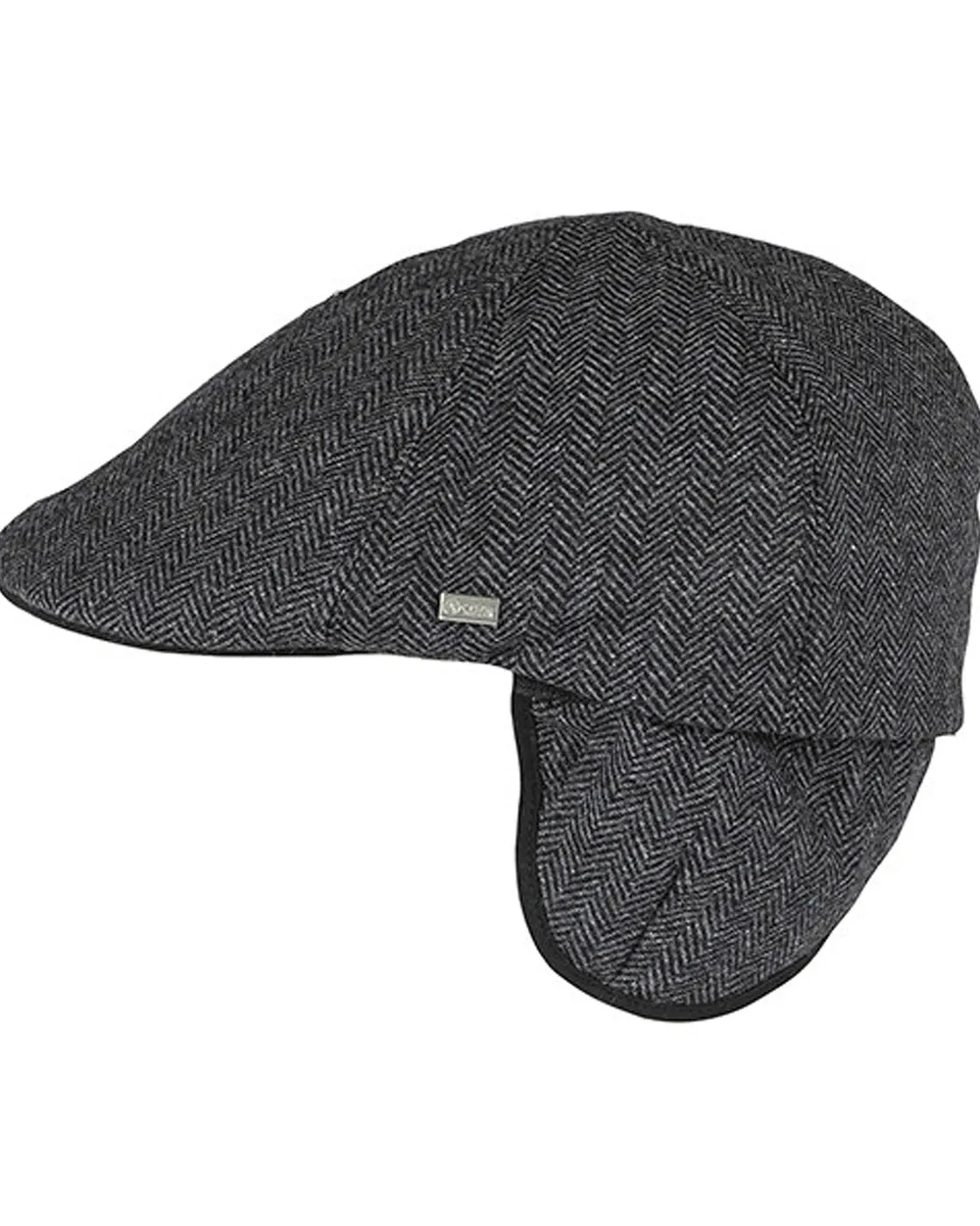 Discount Macon 56 Herringbone flat cap - Harmaa Päähineet