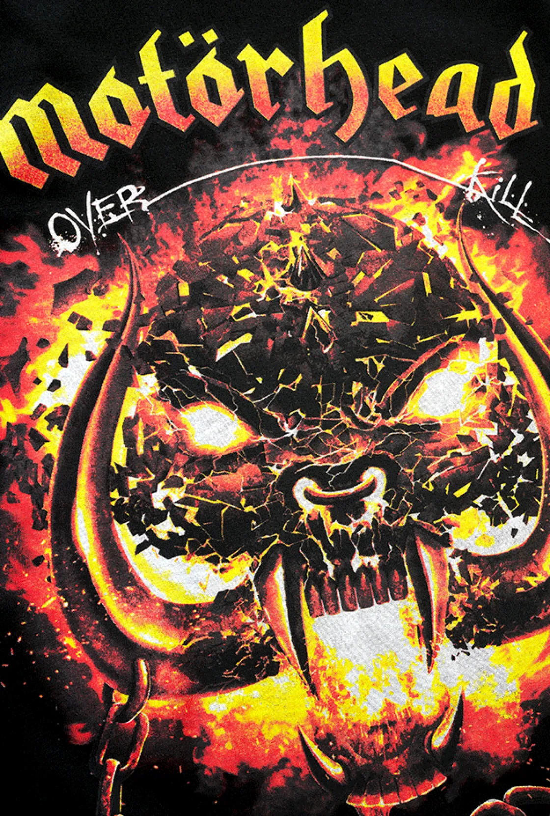 Best Motörhead Overkill t-paita - Musta T-Paidat|Bändi- & Leffatuotteet