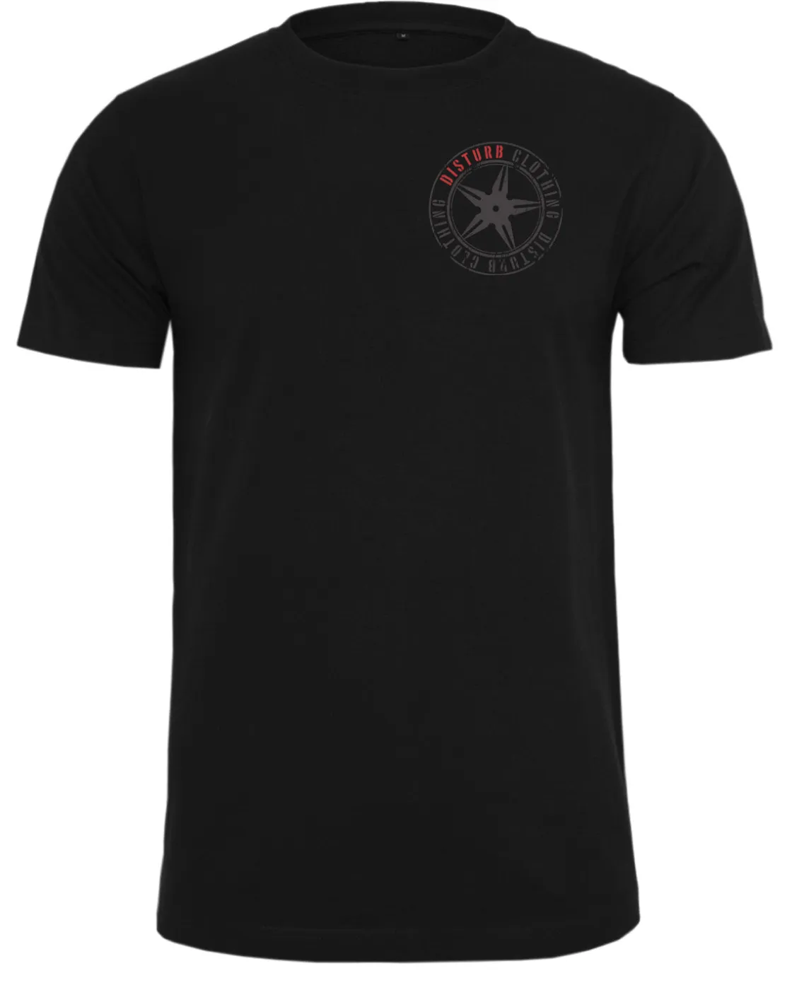 Online Original disturb star chest t-paita - Musta T-Paidat