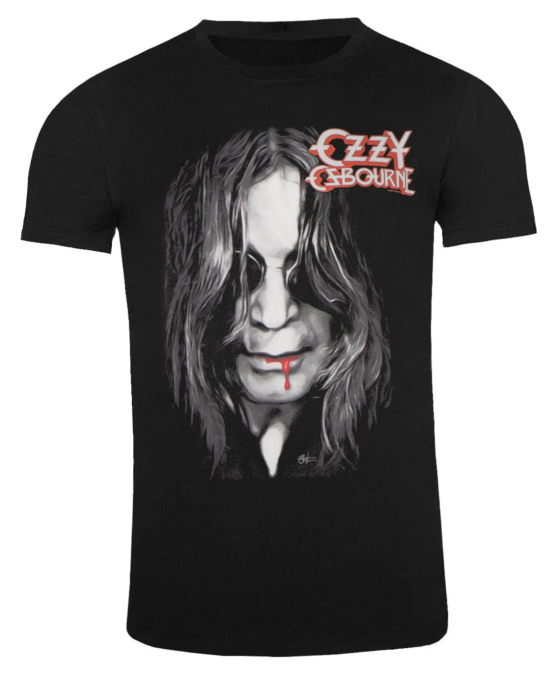 Clearance Ozzy Face of Madness t-paita - Musta T-Paidat|Bändi- & Leffatuotteet