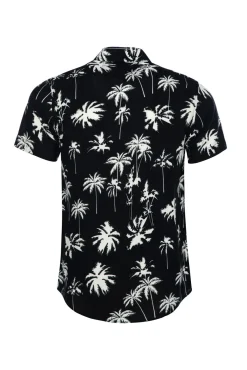 Online Palms kauluspaita - Musta Kauluspaidat