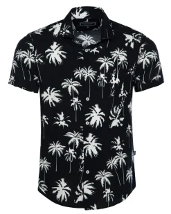 Online Palms kauluspaita - Musta Kauluspaidat