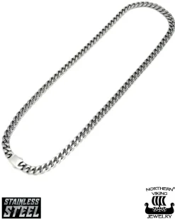 Outlet Panssariketju 12mm kaulakoru - Teräs Korut
