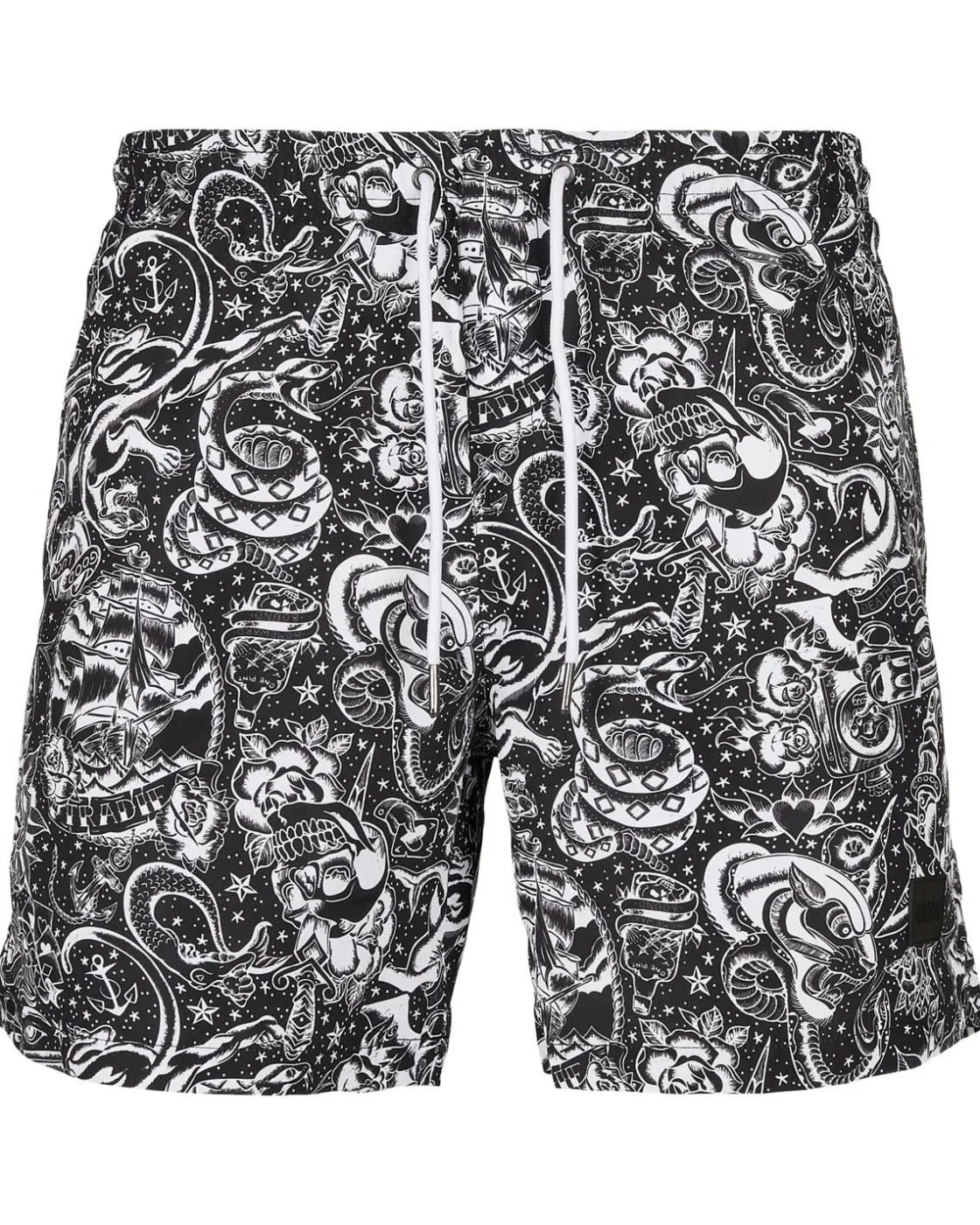 Hot Pattern Tattoo uimashortsit - /Valkoinen Shortsit