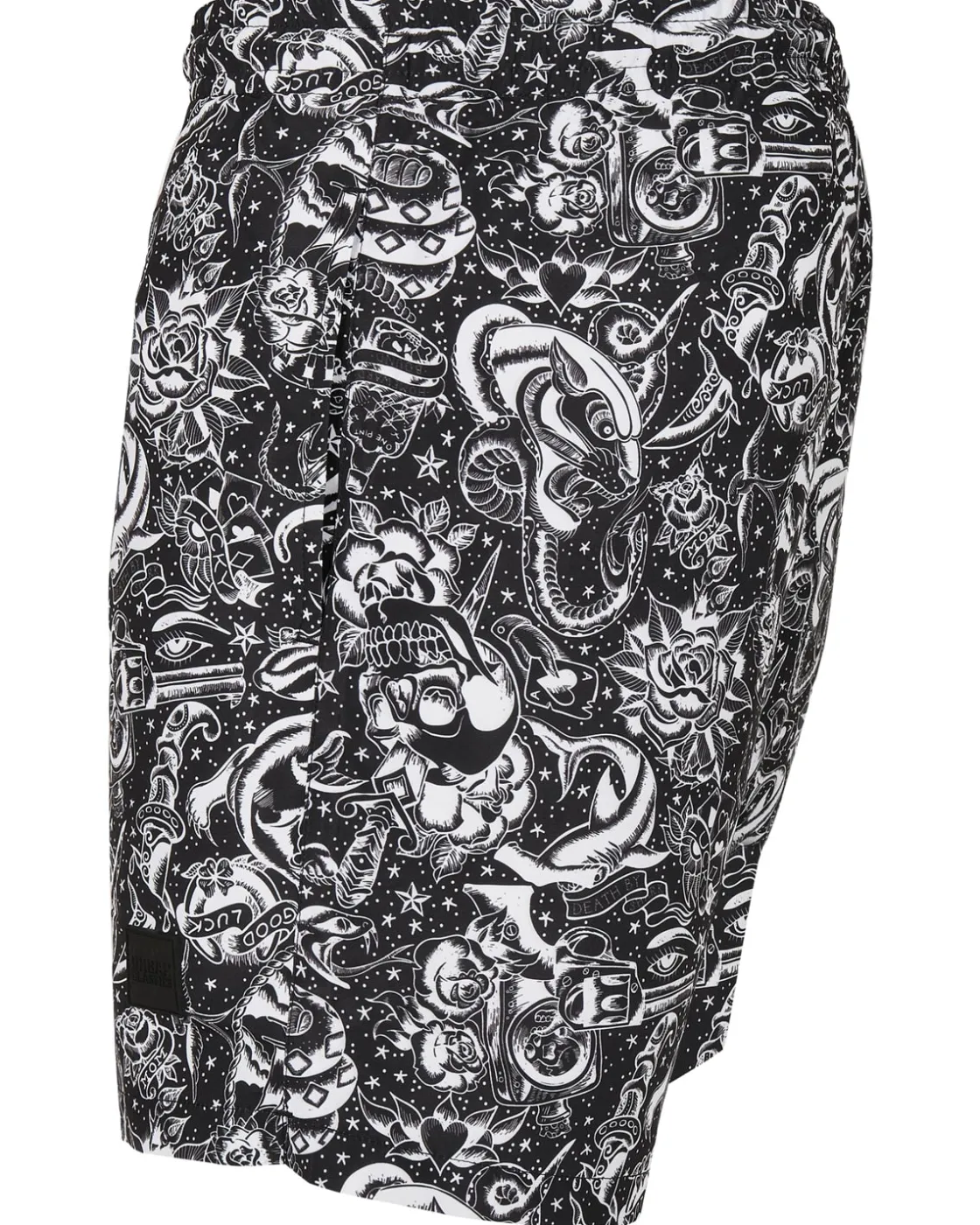 Hot Pattern Tattoo uimashortsit - /Valkoinen Shortsit