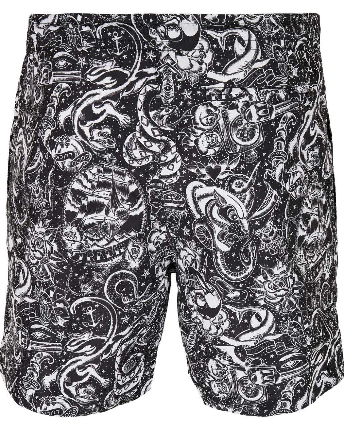 Hot Pattern Tattoo uimashortsit - /Valkoinen Shortsit