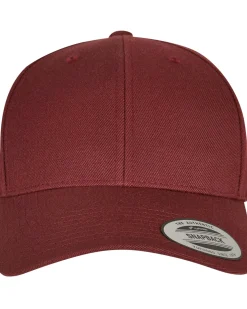 Premium curved snapback - Burgundi Päähineet