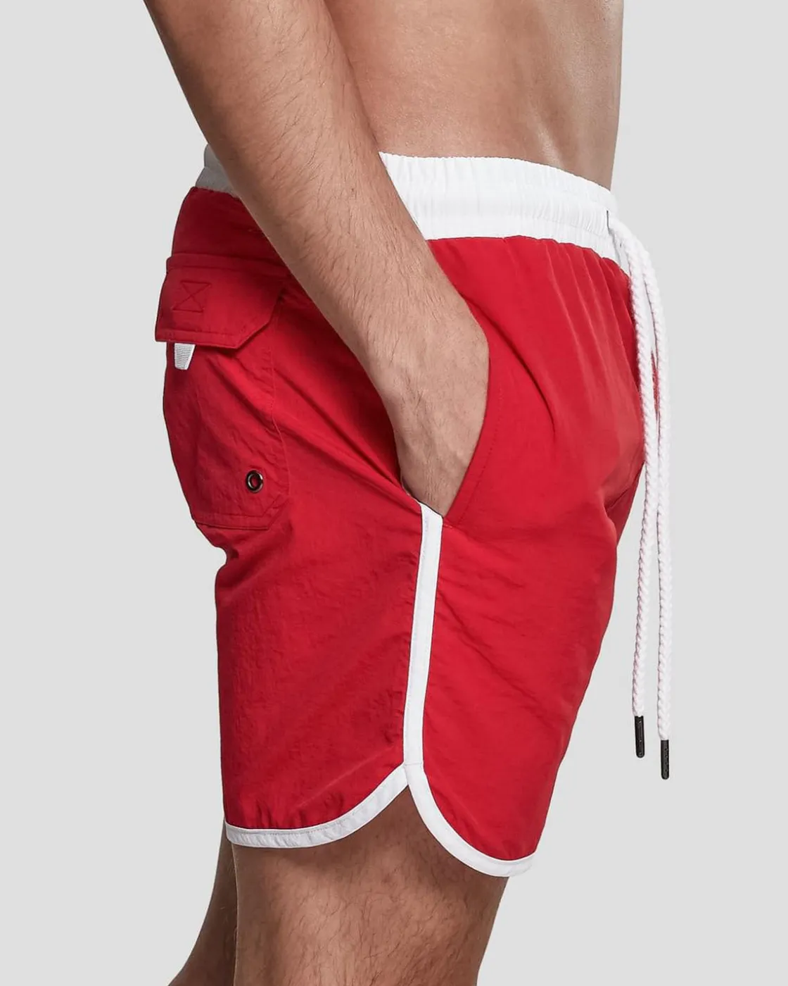 Outlet Retro uimashortsit - /Valkoinen Shortsit