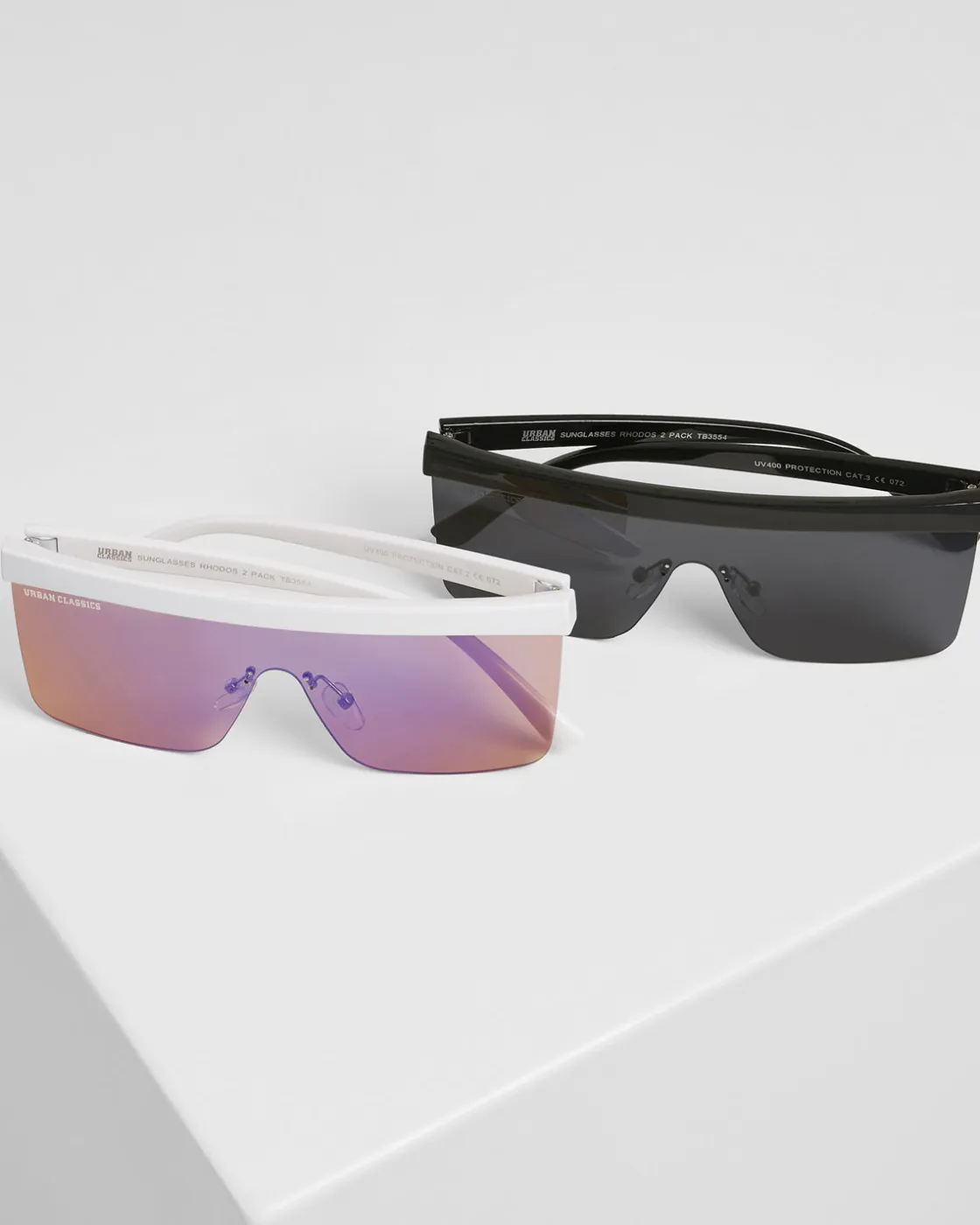Clearance Rhodos 2-pack aurinkolasit - Musta/Valkoinen Aurinkolasit