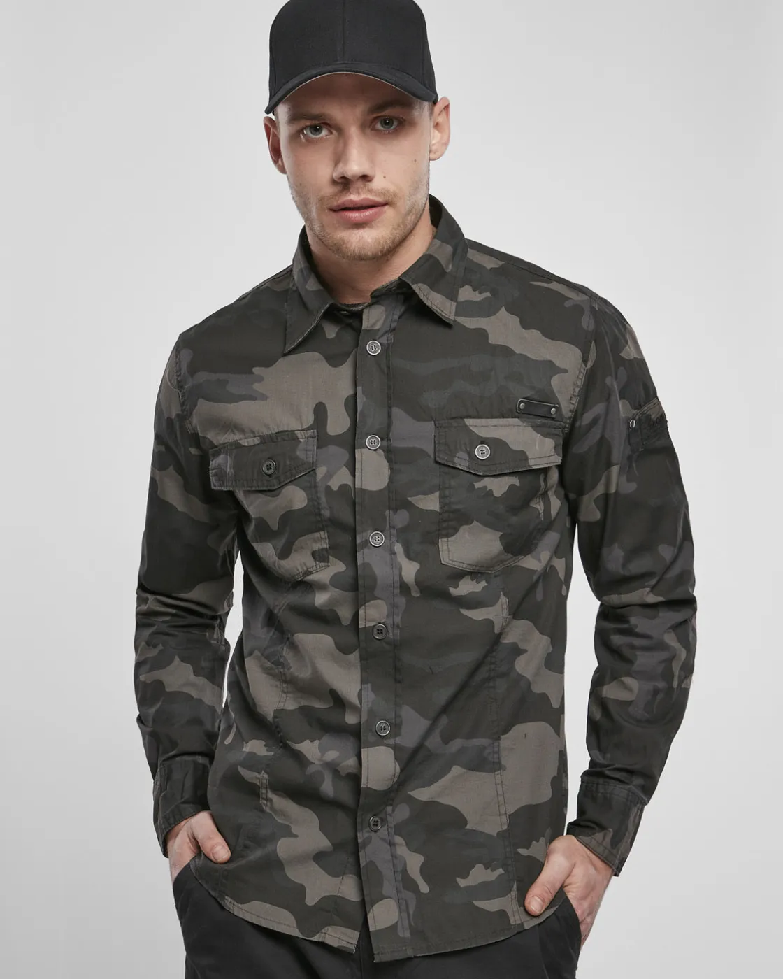 Clearance Slim worker kauluspaita - Tumma Kauluspaidat