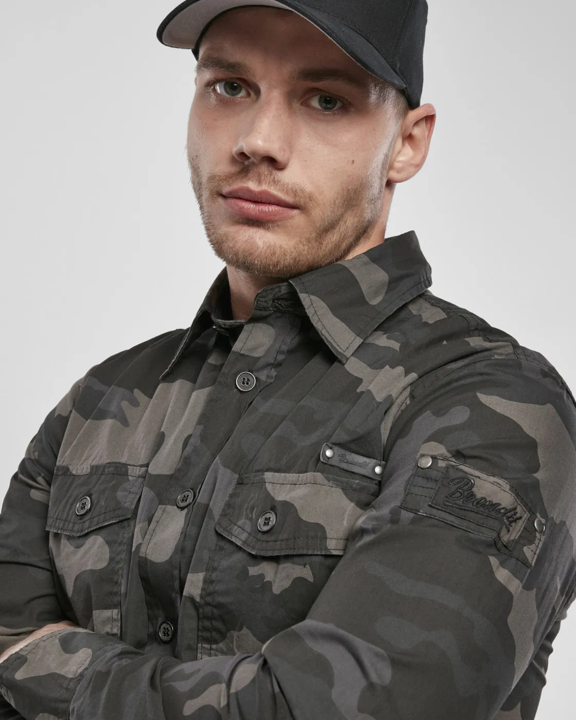 Clearance Slim worker kauluspaita - Tumma Kauluspaidat