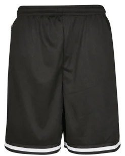 Online Stripe mesh shortsit - Musta/Valkoinen Shortsit