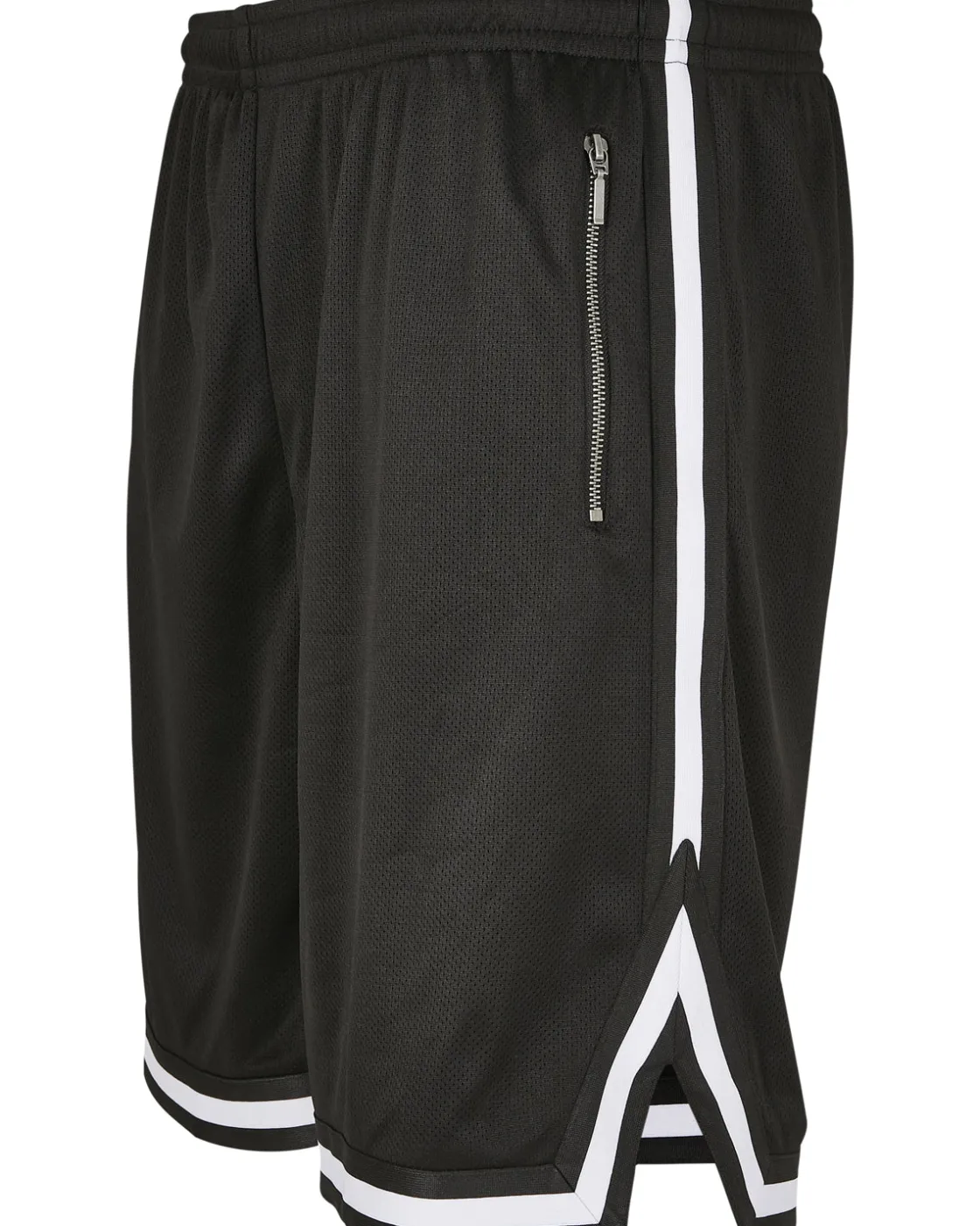 Online Stripe mesh shortsit - Musta/Valkoinen Shortsit