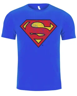 Outlet Superman t-paita - Sininen T-Paidat|Bändi- & Leffatuotteet