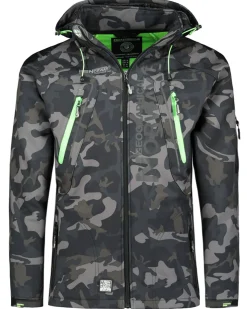 Techno softshelltakki - Camo/Vihreä Takit