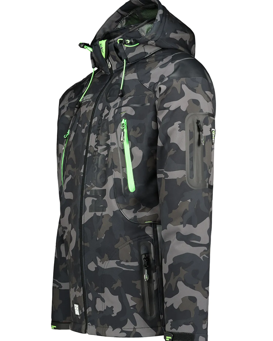 Techno softshelltakki - Camo/Vihreä Takit