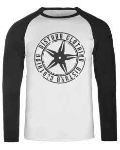 Best Throwing Star raglan pitkähihainen - Valkoinen/Musta Pitkähihaiset