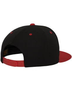2-Tone classic snapback - Musta/Punainen Päähineet