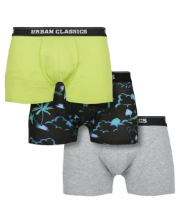 Best Urban bokserit 3-pack - Island/Lime/Harmaa Bokserit