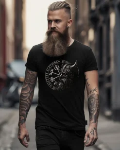 Sale Viking Soldier t-paita - Musta T-Paidat